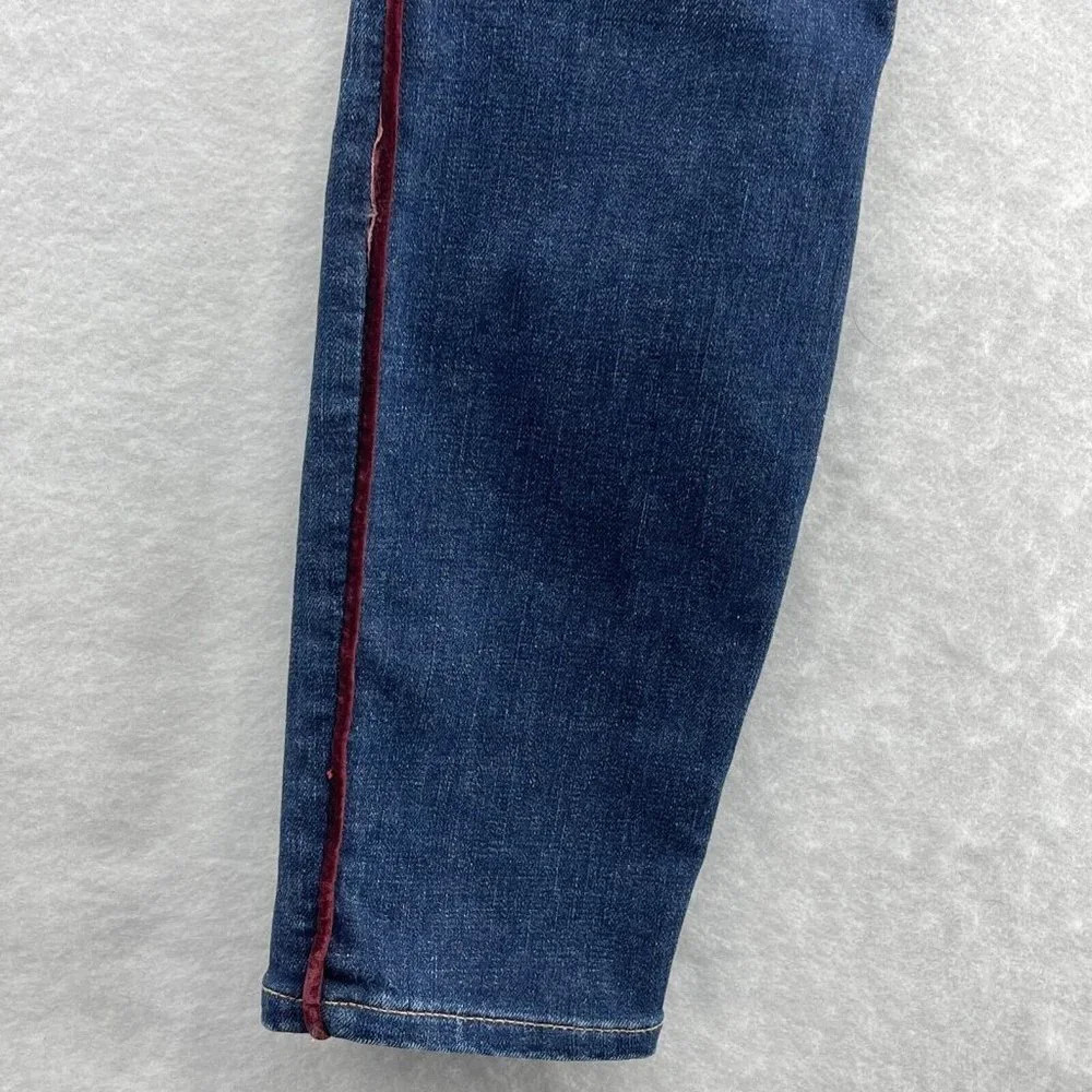 Lucky Brand Jeans Women's Size 00/24 Low Rise Skinny Leg Dark Washed Denim Blue - Picture 6 of 12